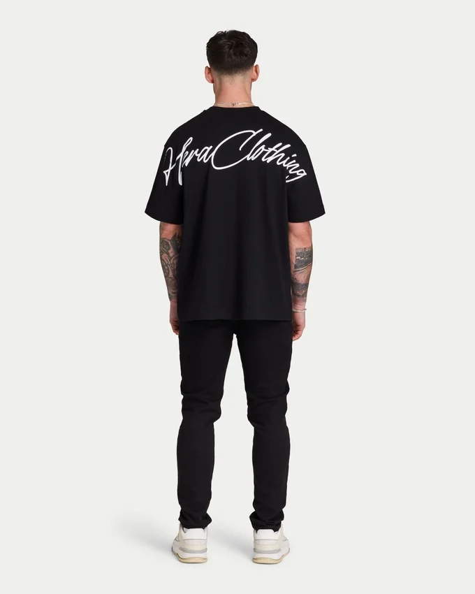 T-shirt oversize da uomo con scritta T-shirt oversize da uomo con scritta