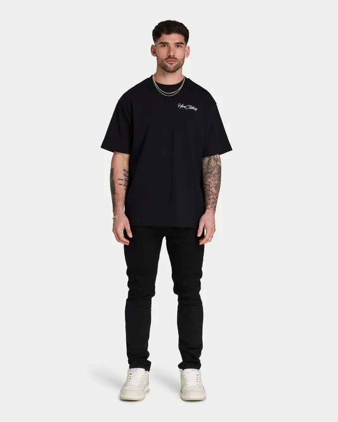 T-shirt oversize da uomo con scritta T-shirt oversize da uomo con scritta