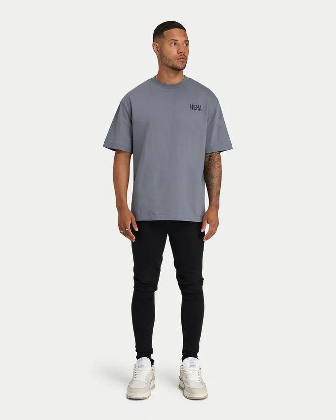 T-shirt oversize da uomo – grigio antracite T-shirt oversize da uomo – grigio antracite