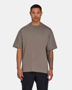 T-shirt oversize da uomo – grigio palude