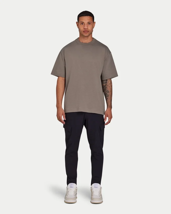 T-shirt oversize da uomo – grigio palude T-shirt oversize da uomo – grigio palude