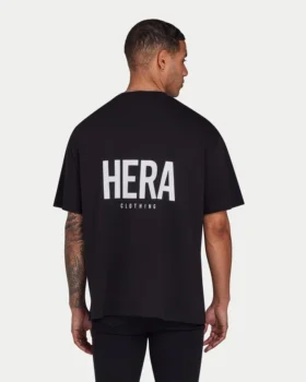 T-shirt oversize da uomo – nera