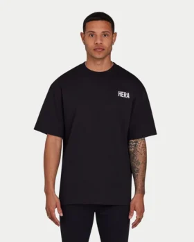 T-shirt oversize da uomo – nera
