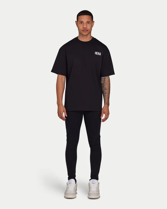 T-shirt oversize da uomo – nera T-shirt oversize da uomo – nera