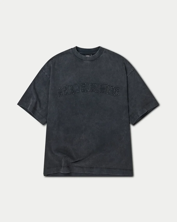 T-shirt Signature lavata da donna oversize T-shirt Signature lavata da donna oversize