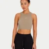 Top corto da donna Base Racer – grigio-verde Top corto da donna Base Racer – grigio-verde