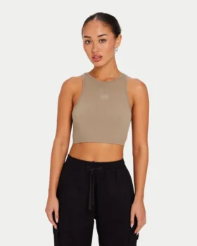 top corto da donna base racer grigio verde 1 280x350 - Top corto da donna Base Racer - grigio-verde