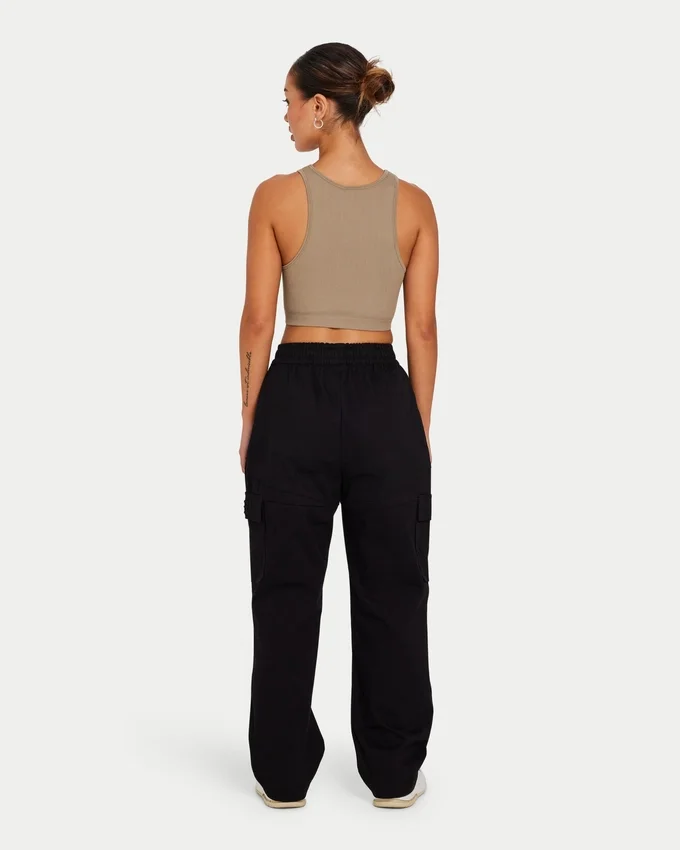 Top corto da donna Base Racer – grigio-verde Top corto da donna Base Racer – grigio-verde