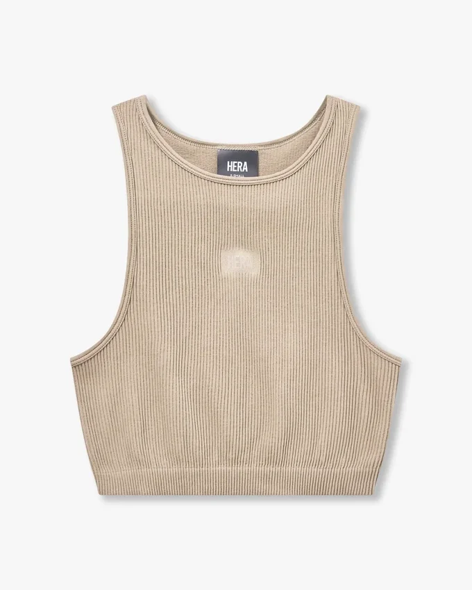 Top corto da donna Base Racer – grigio-verde Top corto da donna Base Racer – grigio-verde