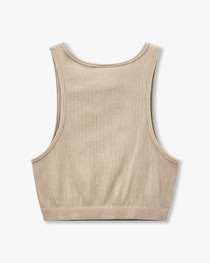 Top corto da donna Base Racer – grigio-verde Top corto da donna Base Racer – grigio-verde