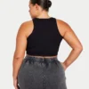 Top corto da donna Base Racer – nero Top corto da donna Base Racer – nero