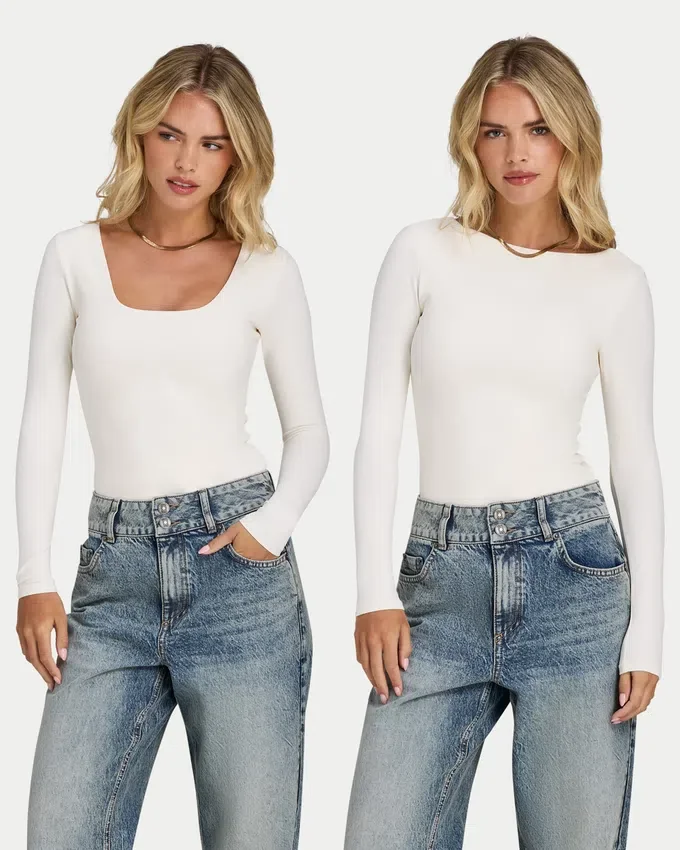 Top da donna Essential Dual Wear a maniche lunghe Top da donna Essential Dual Wear a maniche lunghe