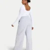 Top da donna essenziale a maniche lunghe dual wear – bianco Top da donna essenziale a maniche lunghe dual wear – bianco