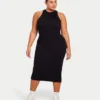 Vestito midi da donna Base Racer – nero Vestito midi da donna Base Racer – nero