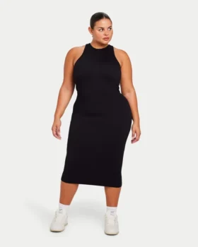 Vestito midi da donna Base Racer – nero