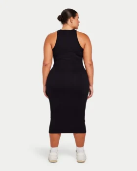 Vestito midi da donna Base Racer – nero
