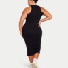 Vestito midi da donna Base Racer – nero Vestito midi da donna Base Racer – nero