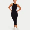 Vestito midi da donna Base Racer – nero Vestito midi da donna Base Racer – nero